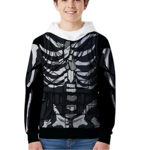 Fortnite - Boys Licensed Cosplay Hoodie, Skull Trooper